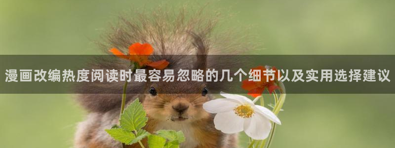 七七漫画完结漫画:漫画改编热度阅读时最容易忽略的几个细节以及实用选择建议